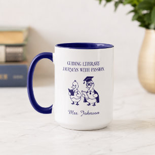 Leidenschaftliches Design für literarische Reisen Tasse
