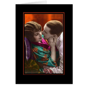 leidenschaftliches Paar Vintag Retro