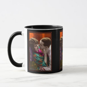 leidenschaftliches Paar vintage retro Tasse