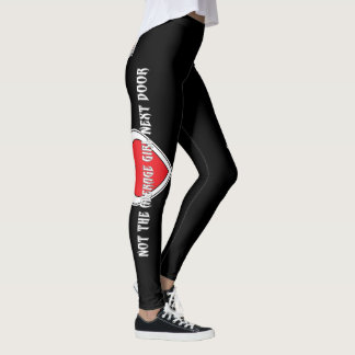 Leidenschaftpinups-"nicht Durchschnitts-" schwarze Leggings