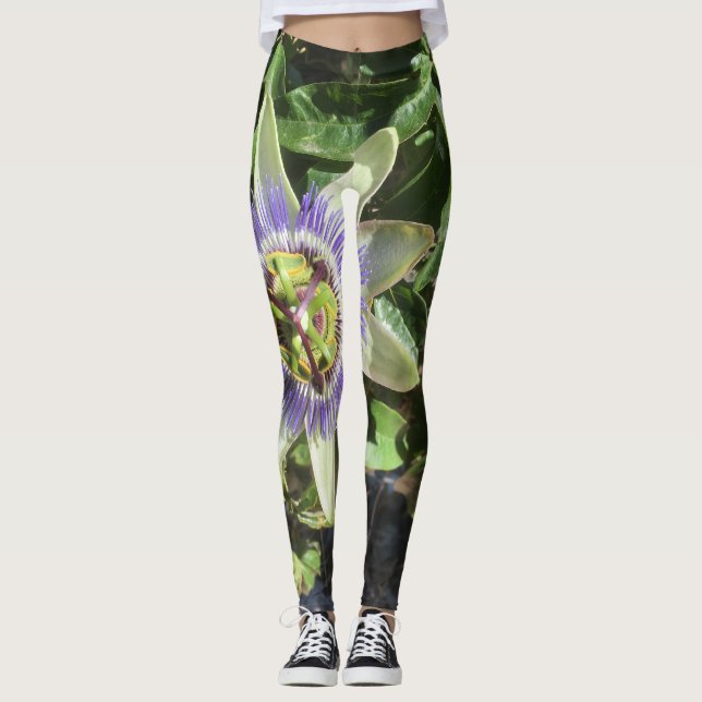 Leidenschafts-Blumen-Leggings Leggings (Vorderseite)
