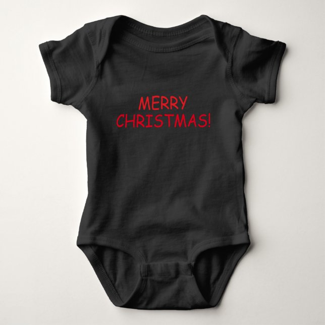 LEIDER CHRISTMAS! BIO BABY BODYSUIT BABY STRAMPLER (Vorderseite)