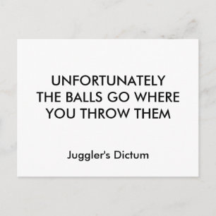 LEIDER GEHEN DIE BALLS dahin, WO SIE SIE DURCHGEFÜ Postkarte