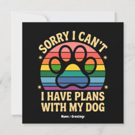 Leider kann ich mit meinem Hund Funny von Lover ke Einladung
