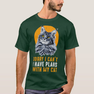 Leider kann ich mit meiner Katze keine Pläne haben T-Shirt