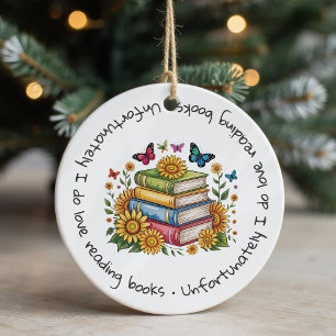 Leider lese ich Lieben Bücher weiter Keramik Ornament
