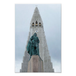 Leif Erikson Statue, Island, 8x12 Fotodruck