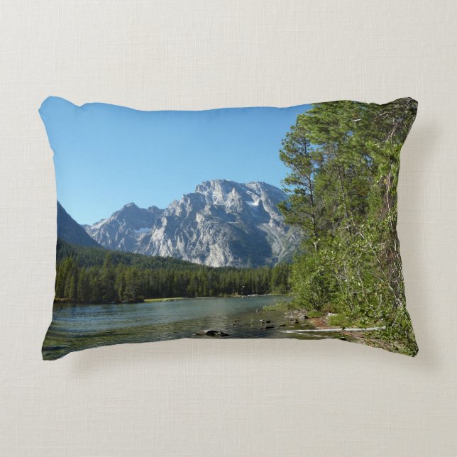 Leigh Lake at Grand Teton Nationalpark Dekokissen (Vorderseite)