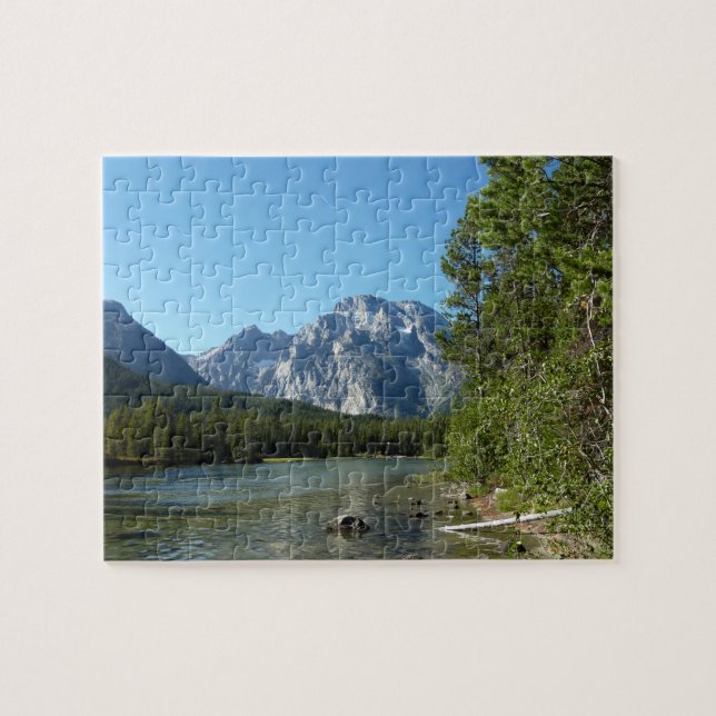 Leigh Lake at Grand Teton Nationalpark Puzzle (Horizontal)