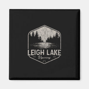 Leigh Lake Wyoming Outdoors Vintage 3 Magnet