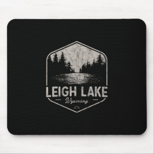 Leigh Lake Wyoming Outdoors Vintage 3 Mousepad