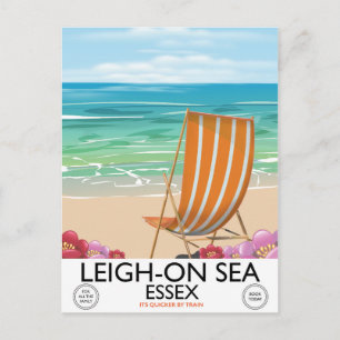 Leigh-on-Sea Essex-Küstenplakat Postkarte