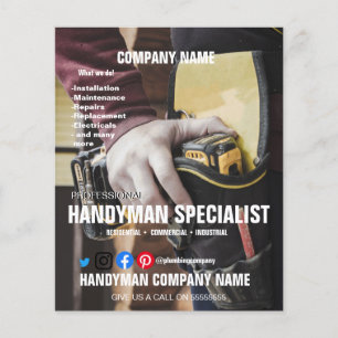 Leih einen HANDYMAN SPECIALIST DIY-Ehemann Flyer