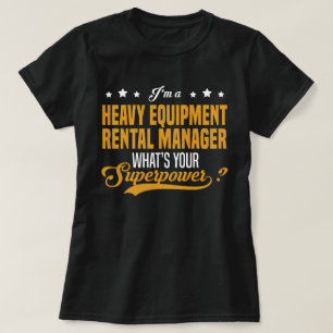 Leiharbeiter für schwere Geräte T-Shirt