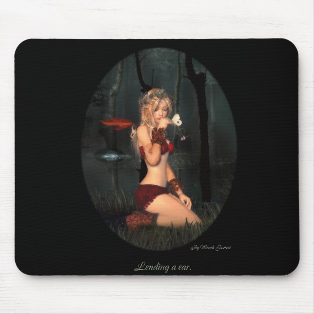 Leihen eines Ohrs Mousepad (Vorne)