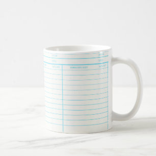 Leihfristkarte für Bibliotheksbücher Tasse