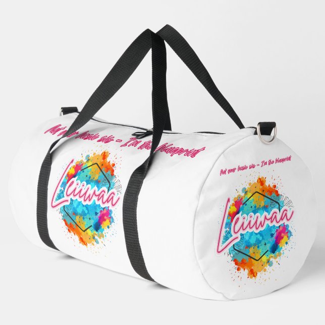LEIIWAA Gym Bag – "Not Your Basic Sis – I'm the Bl Duffle Bag (Linke Ecke)