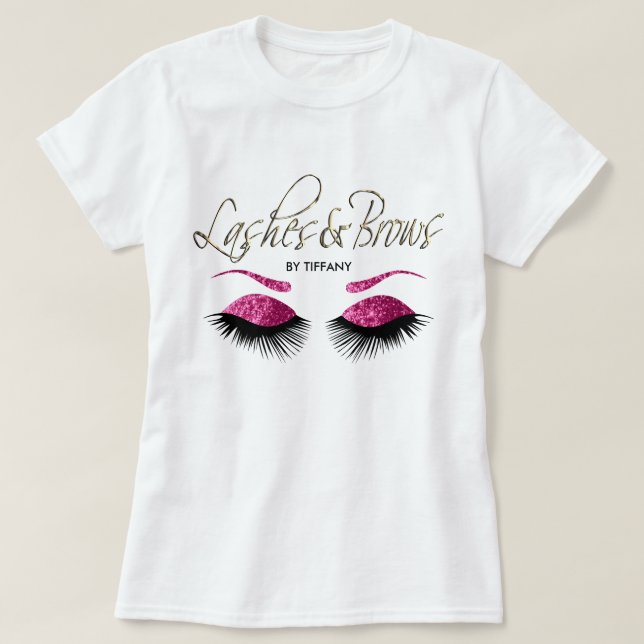 Leine und Brocken - rosa T-Shirt (Design vorne)