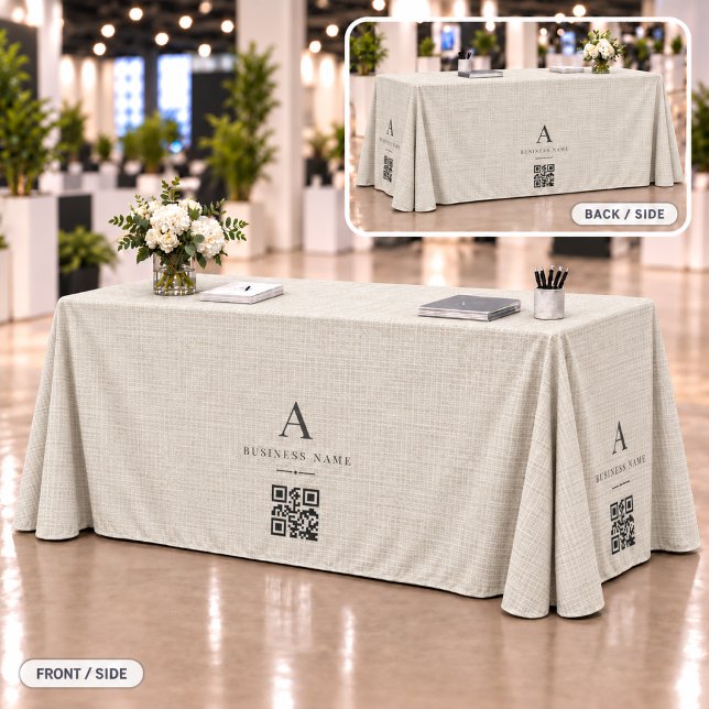 Leinen-Geschäfts-QR-Code-Tischbanner Tischdecke (Von Creator hochgeladen)