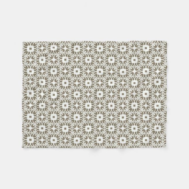 Leinen-Gitter Fleecedecke (Vorderseite (Horizontal))
