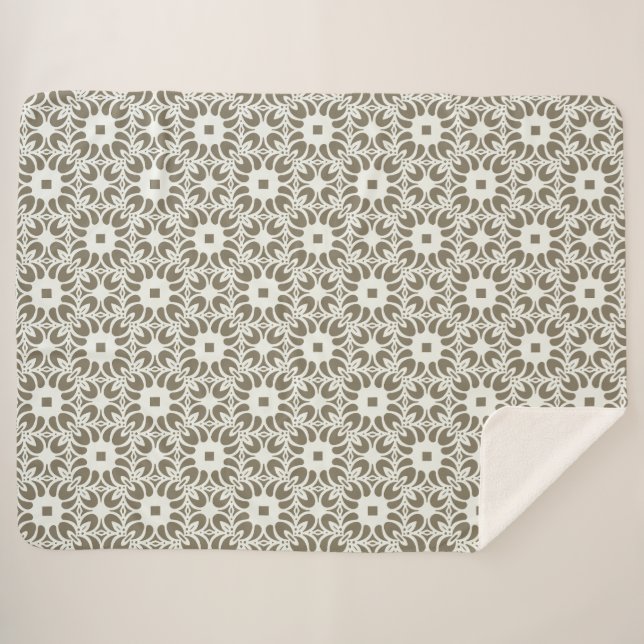Leinen-Gitter Sherpadecke (Vorderseite (Horizontal))