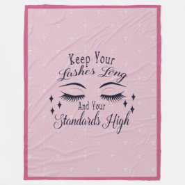 Leinen lange und hohe Standards behalten Fleecedecke