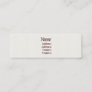 Leinen Mini Visitenkarte