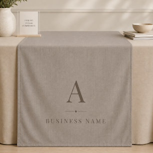 Leinen-Monogramm-Geschäftstischläufer-Banner Wandteppich