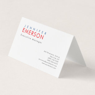 Leinen professioneller minimalistischer moderner P Visitenkarten