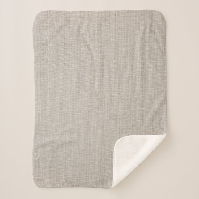 Leinen Sherpadecke (Vorderseite)