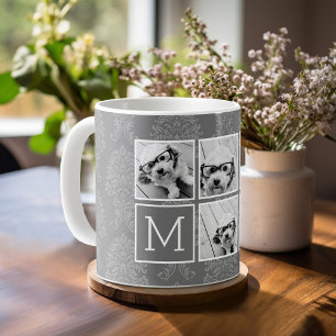 Leinen und graues Instagramm 5 Kaffeetasse