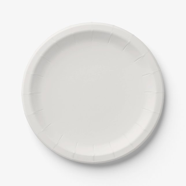 Leinen weiß, cremefarben pappteller (Vorderseite)