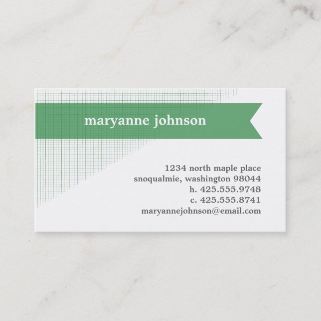 Leinenfahnen-persönliche Telefonkarte Telefonnummerkarte (Vorderseite)