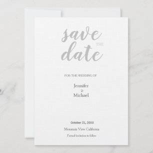 Leinenhochzeit Professionell Minimalistisch Modern Save The Date