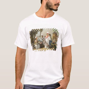 Leinenmarkt, Roseau, Dominica, c.1780 (Öl kann an T-Shirt