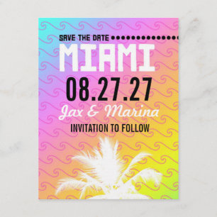 Leinenpapier MIAMIS Save the Date