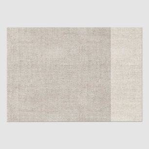 Leinenstoff Zwei Tone Natural Designer Chic Seidenpapier