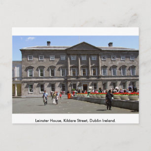 Leinster House, Kildare St. Dublin City, Irland Postkarte