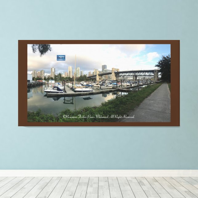 Leinwand 3 Braun (Wasserfront 52)RFPMDesign ©️ 201 (Insitu (Holzboden))