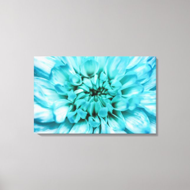 Leinwand abstrakt Blue Blume (Vorderseite)