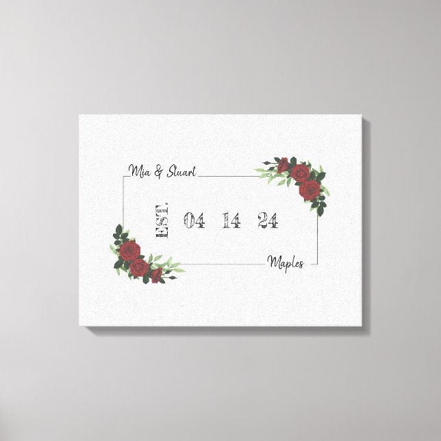 Leinwand Alternative Wedding Guest Book CDM&S (Vorderseite)