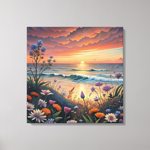 Leinwand am Strand