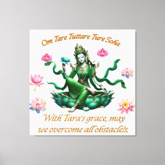 Leinwand Art / Green Tara