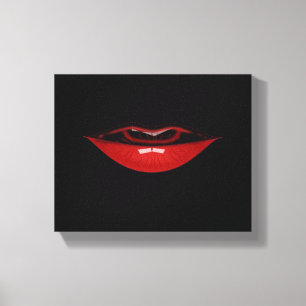 Leinwand Art-Red Lips