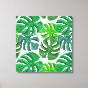 Leinwand Art Tropical Palm Print