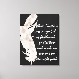 Leinwand Art White Feathers