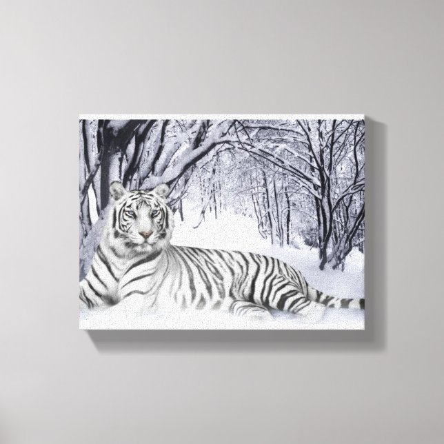 Leinwand Art White Tiger (Vorderseite)