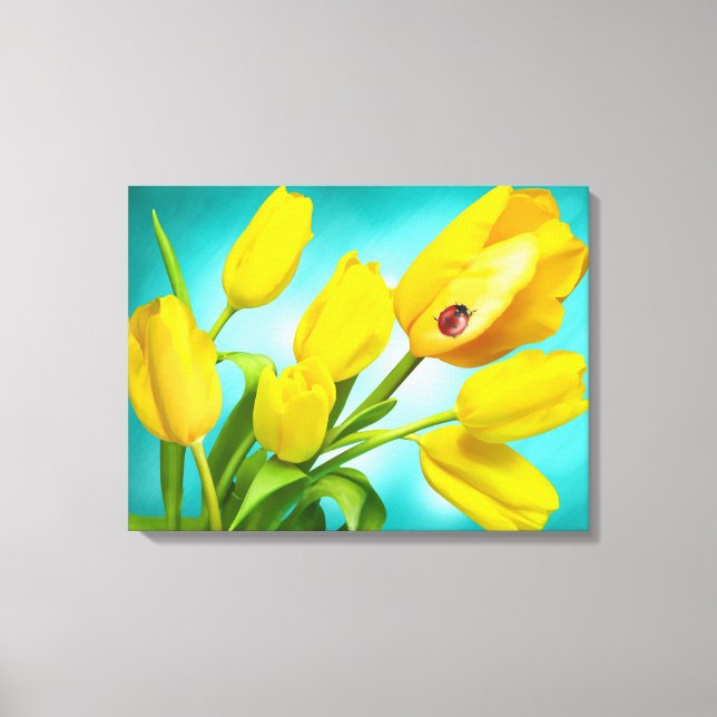 Leinwand Art-Yellow Tulips (Vorderseite)
