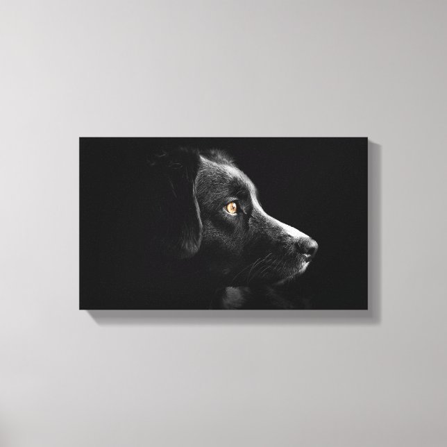 Leinwand aus schwarzem Labrador (Vorderseite)