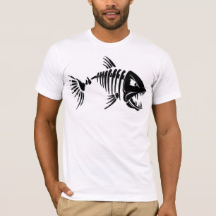 Leinwand Bella T - Shirt/Fischskelett T-Shirt